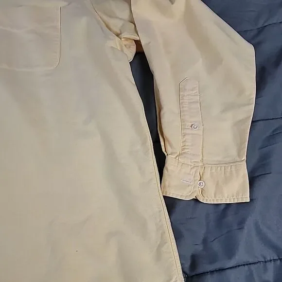 Ralph Lauren The Big Oxford Longsleeve Button-Up Shirt Blue Logo Mens Large Flaw - Picture 4 of 12